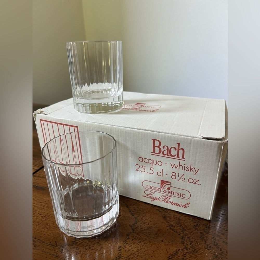 NIB Luigi Bormioli - Italy, BACH, Double Old Fashioned - Set of 6, 8 1/2 oz